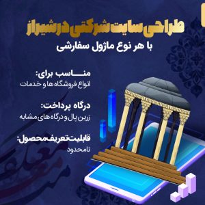 طراحی سایت حرفه ای در شیراز