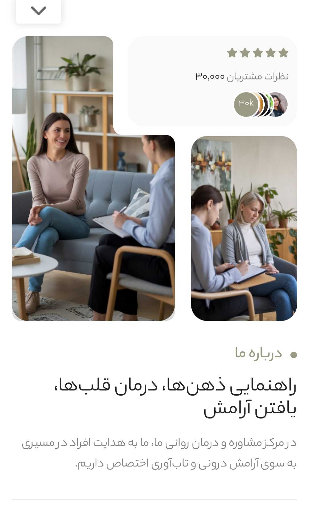 طراحی سایت روانشناسی و مشاوره تخصصی: مدیریت هوشمند و پشتیبانی 24/7 با قیمت تضمین شده 7 طراحی سایت روانشناسی و مشاوره تخصصی: مدیریت هوشمند و پشتیبانی 24/7 با قیمت تضمین شده